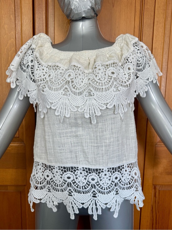 love J Tops - Crochet Bardot Top